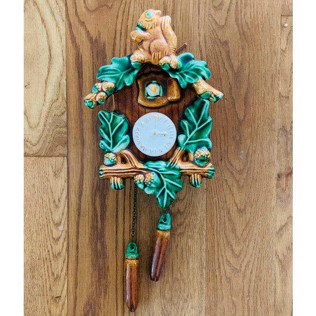 Vintage California Pottery Ceramic Cuckoo Clock Wall Pocket Chairish