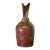One-of-a-Kind, Artist-Signed Studio Pottery Brutalist Bottle and Stopper For Sale
