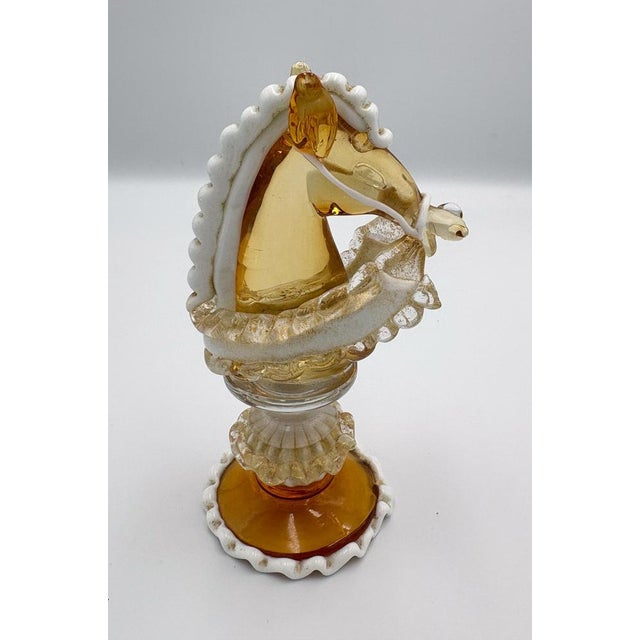Amber Glass Chess Pieces from Barbini, Pauly & C., 1930s, Set of 32 For Sale - Image 3 of 16