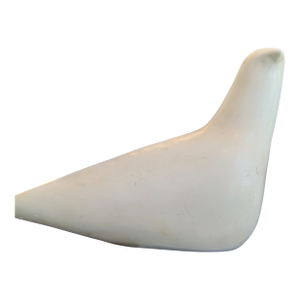 Cleo Hartwig White Stone Bird Sculpture | Mid-Century Organic Modernism