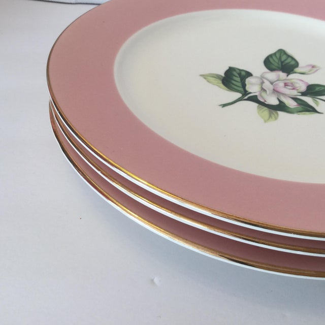 MidCentury Pink Dinner Plates Set of 3 Chairish