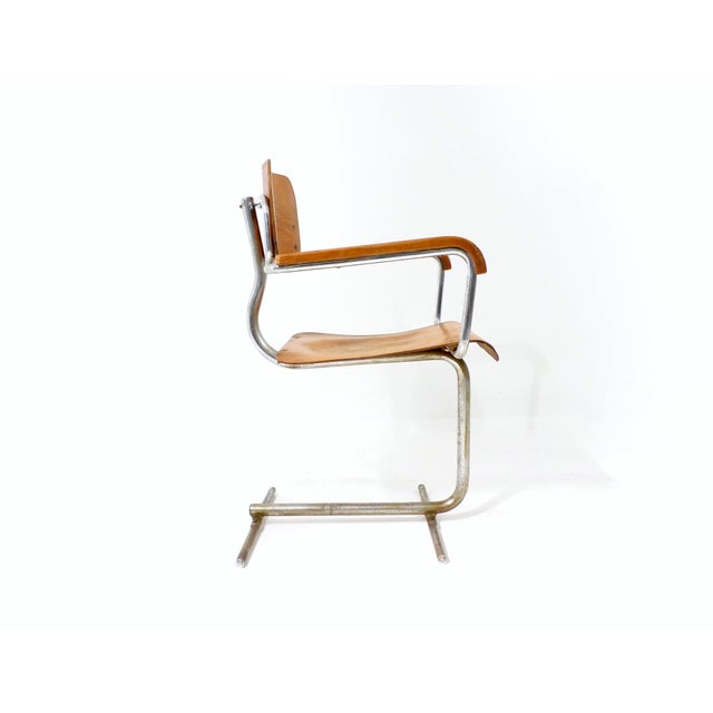 Vintage Bauhaus Tubular Steel Chair For Sale - Image 9 of 18
