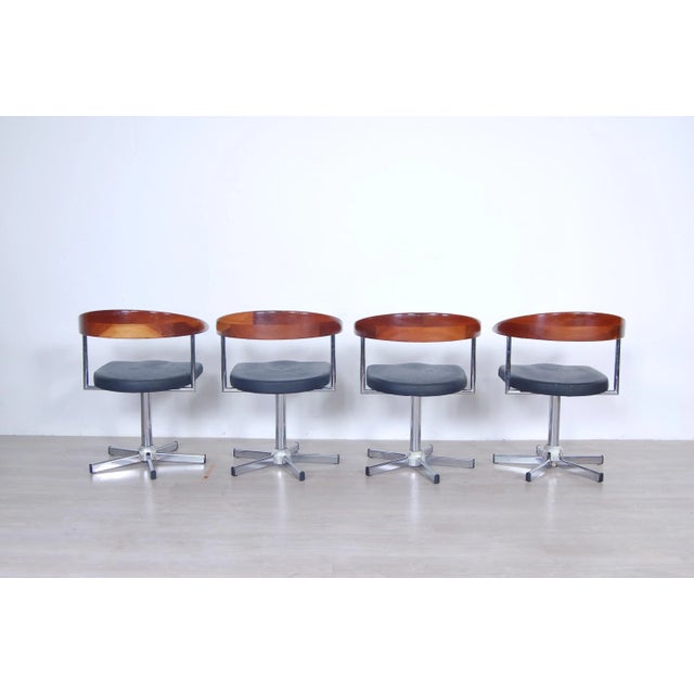 Hairdressing Salon Armchairs from Maletti, 1990s, Set of 4 For Sale - Image 4 of 18