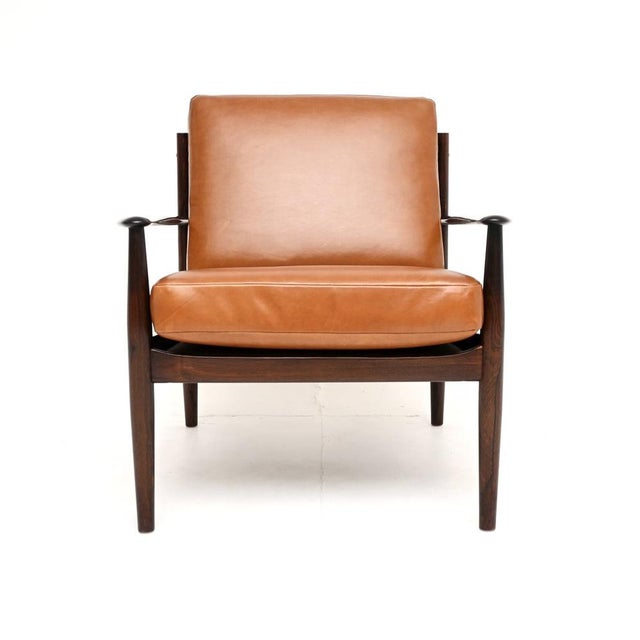 A stunning and extremely rare Danish armchair by Grete Jalk for France and Son. It was made in Denmark and dates from the...