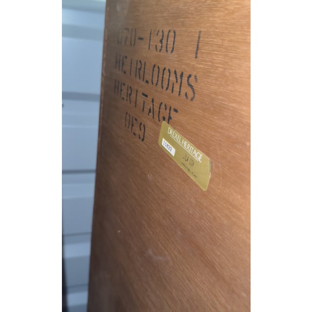 Drexel Heritage 18th Century Burled Mahogany Chest of Drawers For Sale In Los Angeles - Image 6 of 8