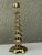 Vintage Chinese Brass Pagoda Temple Candlestick With Lotus Flower Bobeche For Sale - Image 4 of 12