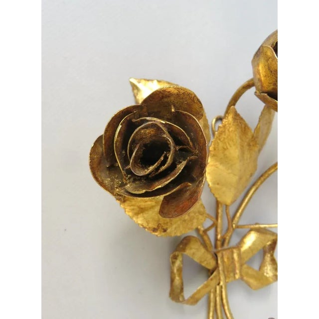 1970s Small Florentine Style Wall Hook, 1970s For Sale - Image 5 of 12