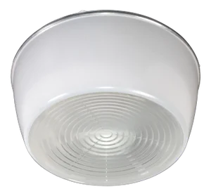 Holophane 1960s French Mid-Century Modern Opaline & Clear Glass Flush Mount