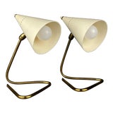 Image of 1950s Pair of Table Lamps Cocotte by Gilardi & Barzaghi, Italy, For Sale