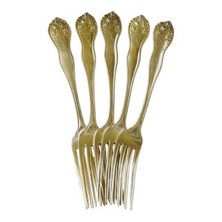 Shreve Gorham Lancaster Sterling Dinner Forks, Set of 5 For Sale