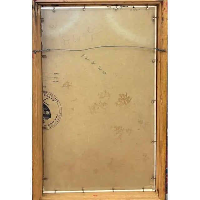 Black Early Oil Painting - Still Life of a Fruit Bowl, Signed For Sale - Image 8 of 8