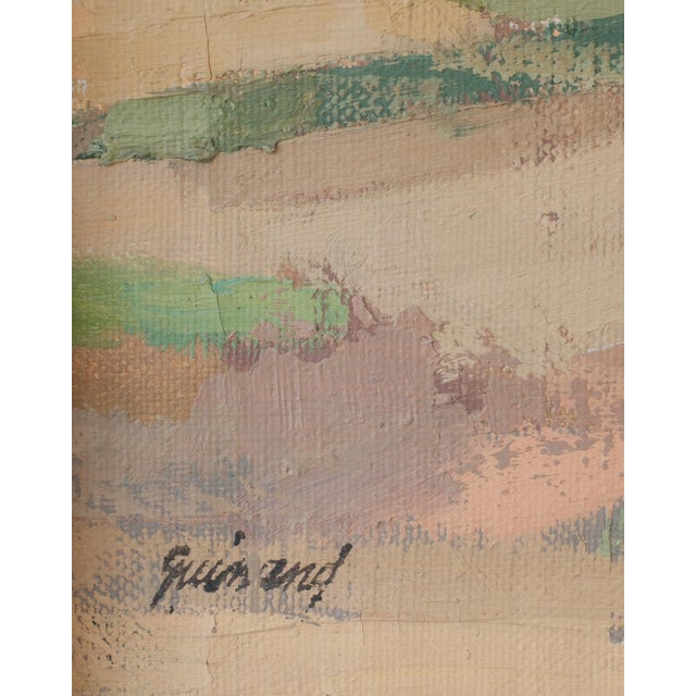 René Guinand, Landscape, Le Bernex in the Jura, 1955, Oil on Canvas For Sale - Image 4 of 5