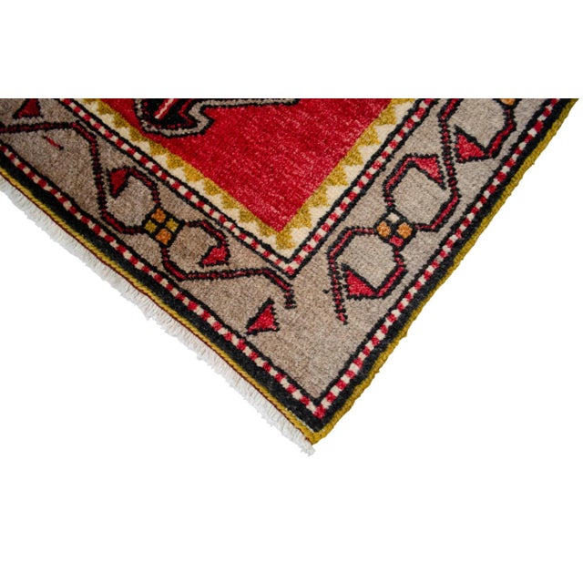 1960s Rug Hand Knotted Turkish Area Rug - 40'' X 79'' For Sale - Image 11 of 11