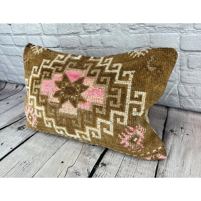 Vintage Pillow Case Turkish Rug Pillow Decorative Rug Pillow Dry cleaning only. PILLOW INSERT IS NOT INCLUDED