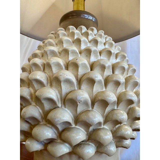 1960s Pair of Pine Cone Table Lamps in Style of Ivo De Santis for Gli Etruschi For Sale - Image 9 of 9