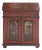 19th C. Continental Painted Slant-Front Secretary With Figural Scenes For Sale