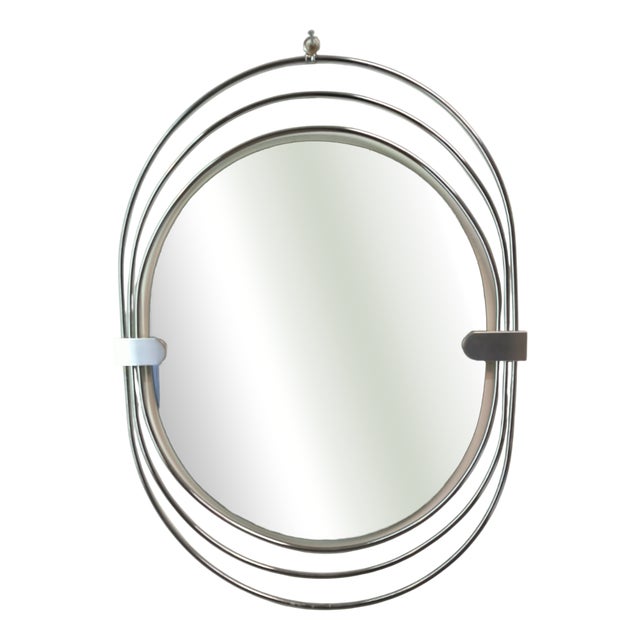 Vintage Chrome Mirror from Sciolari, 1970s For Sale