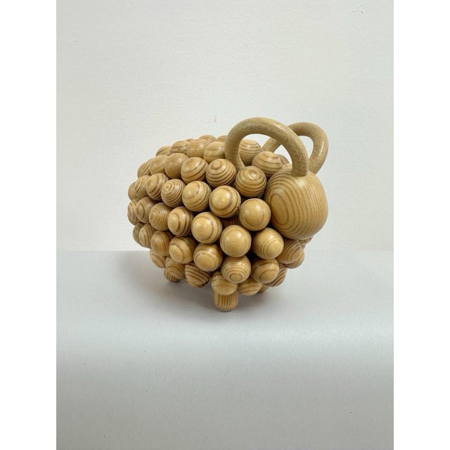 Mid-Century Modern Aarikka Finland Vintage Wooden Ram Sheep Collectible Home Decor MCM Mid Century For Sale - Image 3 of 11