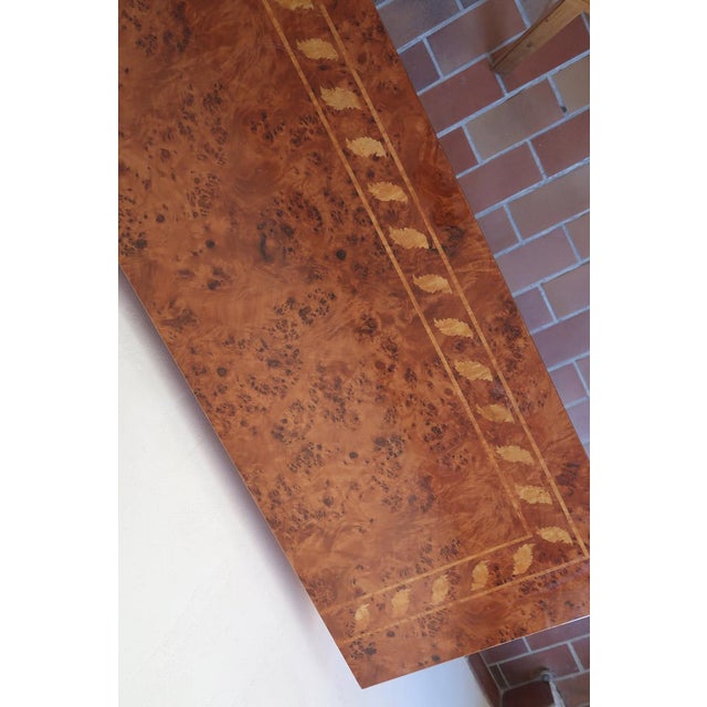 Italian Burl Elm and Marquetry Sideboard, 1970s For Sale - Image 10 of 15
