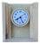 Vintage Alabaster Table Clock, 1985 For Sale