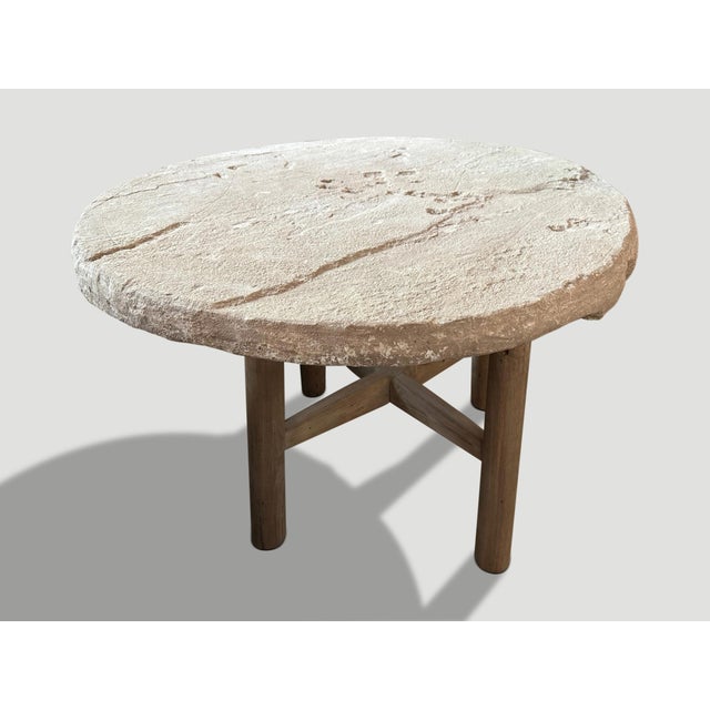 Sumba Stone Round Table For Sale - Image 4 of 6