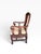Chinoiserie Vintage Chinoiserie Carved Horseshoe Armchair With Intricate Openwork Back For Sale - Image 3 of 6
