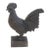 Vintage Rustic Primitive Farmhouse Hand-Carved Wooden Chicken/Hen Sculpture For Sale