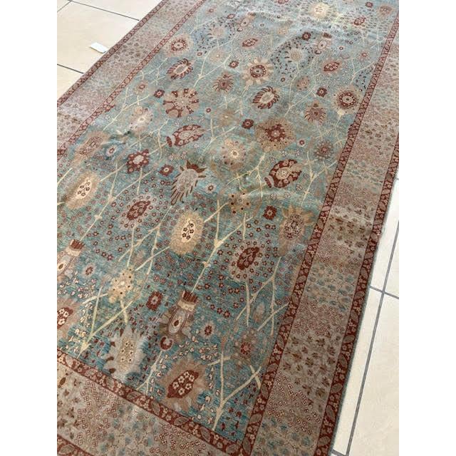 Vintage Hereke Rug, 6'4" X 12'1" For Sale - Image 4 of 10