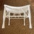 Early 20th Century Early 20th Century Egyptian Revival Distressed White Painted Thebes Stool For Sale - Image 5 of 6