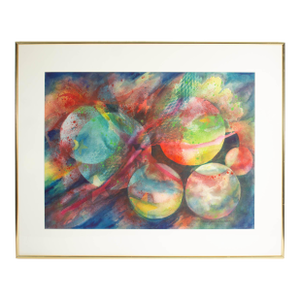“Flight Continued” Abstract Watercolor Painting by Norma Jean Bruckner