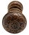 1870s Antique American Bronze Door Knobs With Rosettes - A Pair For Sale - Image 6 of 9
