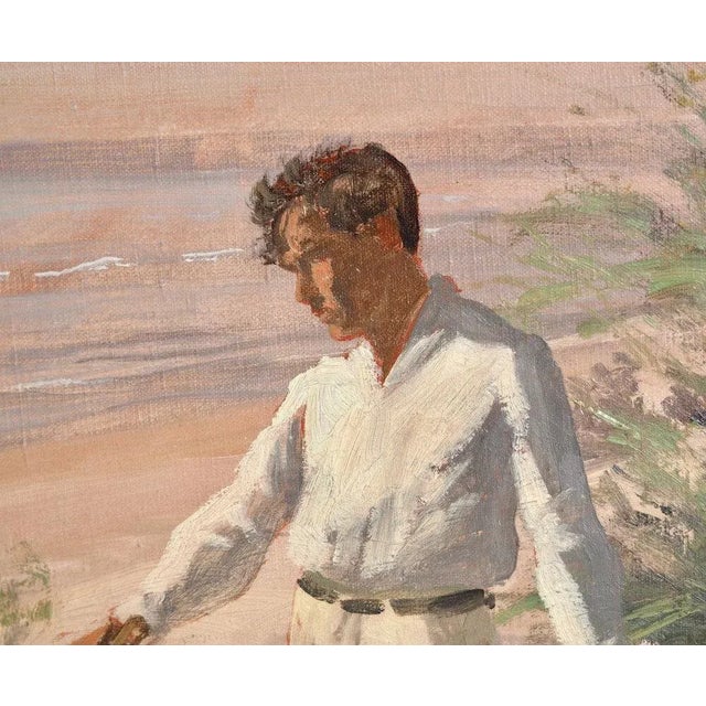 Luplau Janssen, Fanø, Painting, Oil on Canvas, 1926 For Sale - Image 3 of 9