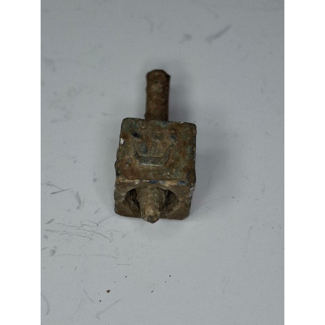 Antique Lead Dreidels Excavated From Uman, Ukraine - Late 19th/Early 20th Century Jewish Hanukkah Artifacts For Sale - Image 17 of 18