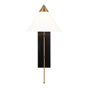 Kelly Wearstler by Visual Comfort Studio Franklin Wall Sconce, Burnished Brass & Deep Bronze