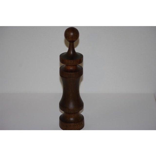 Wenge wood pepper mill with a high-quality grinding mechanism stamped underneath, in perfect condition. This piece has an...