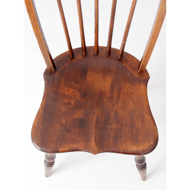 Mid-Century Windsor Style Spindle Back Chair For Sale - Image 6 of 12