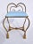 Hollywood Regency Gilt Iron Rope and Tassel Bench Stool. Italy, 1950's For Sale In Philadelphia - Image 6 of 10