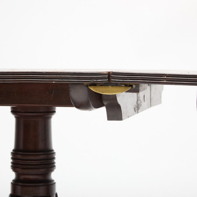 Early 19th Century Early 19th Century Regency Mahogany Triple-Pedestal Dining Table For Sale - Image 5 of 8