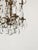 Antique 4 Arm 4 Light Lovely Lavish Brass Cut Lead Glass Crystal Chandelier For Sale In South Bend - Image 6 of 12