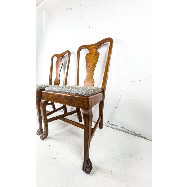 Brown Vintage Dining Chairs, Set of Four For Sale - Image 8 of 18