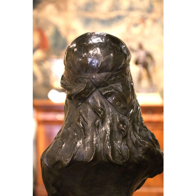 Traditional 19th Century Belgian Bronze Bust “Judith” by Albert Hambresin For Sale - Image 3 of 13