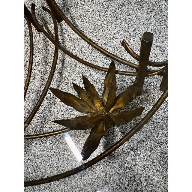 Hollywood Regency 1970s Lotus Blossum Silas Seandel Hollywood Regency Coffee Table For Sale - Image 3 of 3