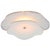Leighton 14" Layered Flush Mount in Polished Nickel with Cream Tinted Glass Designer: kate spade new york Canopy: 6.5"...