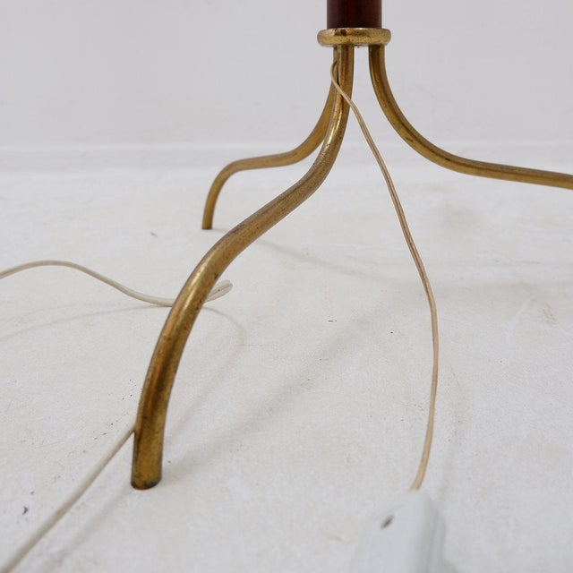 Vintage Tripod Floor Lamp with Opaline Glass from Stilnovo, 1950s For Sale - Image 13 of 16