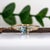 Contemporary One-of-a-Kind Aquamarine Ring W Natural Diamond Accents in Solid 14k Gold Tr 5mm, Size 6.75 For Sale - Image 3 of 7