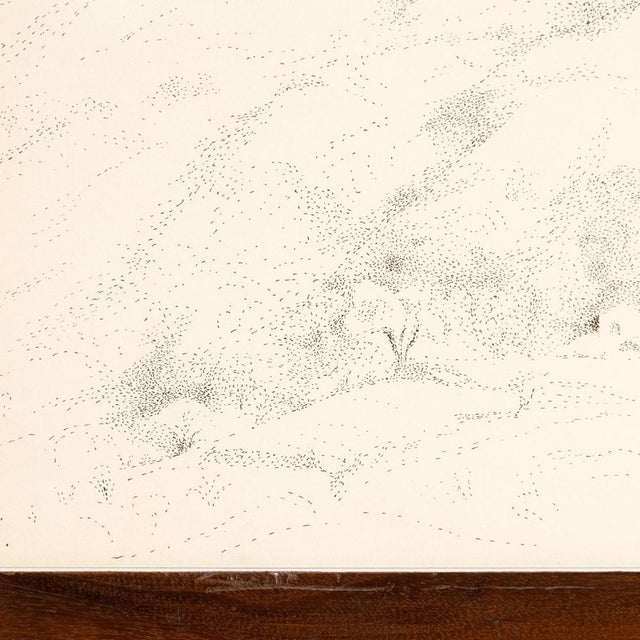 Black Dora Maar, Pointillist Artwork, 1960, Ink on Paper, Framed For Sale - Image 8 of 13