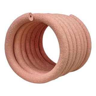 Pink Coil #05 Sculptural Object by Caspi Ceramics Nl For Sale