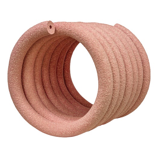 Pink Coil #05 Sculptural Object by Caspi Ceramics Nl For Sale