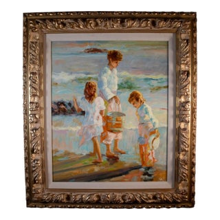 Late 20th Century L Williams Impressionist Oil on Canvas For Sale