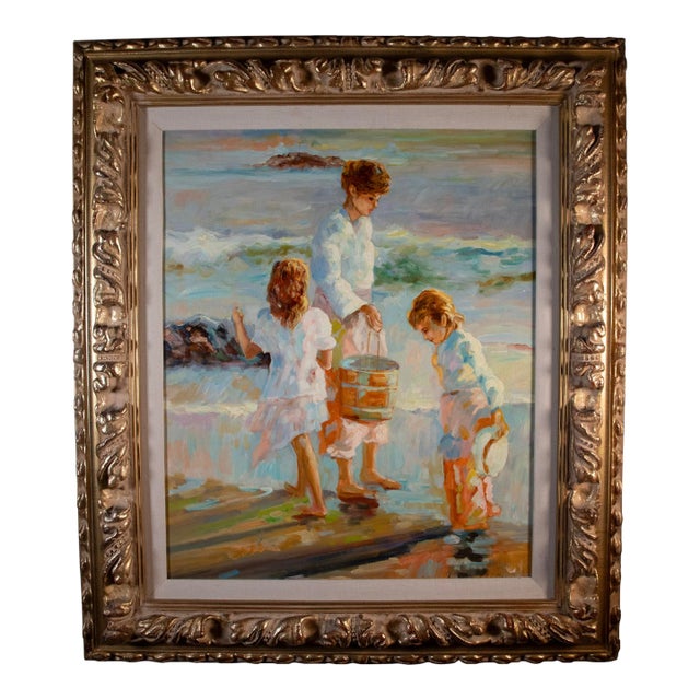 Late 20th Century L Williams Impressionist Oil on Canvas For Sale